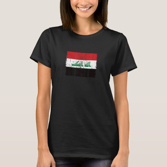 Camiseta Iraque: Iraque: Iraque: bandeira Iraque (Frente)