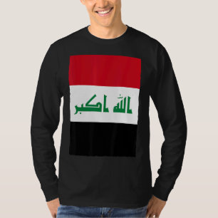 Camiseta Iraque: Retro Vintage - Bandeira Nacional Iraque