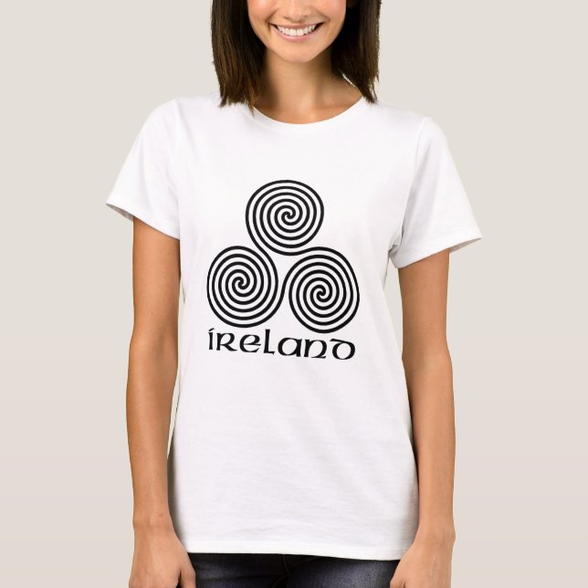 Camiseta Ireland e a espiral tripla (Frente)