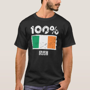 Camiseta Ireland Flag Support 100 Irish Battery Power (Supo