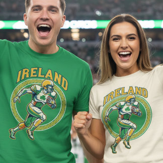 Camiseta Ireland Gridiron Shamrock Football Athlete Dynamic