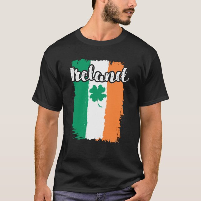 Camiseta Ireland shamrock St Patrick's Day (Frente)