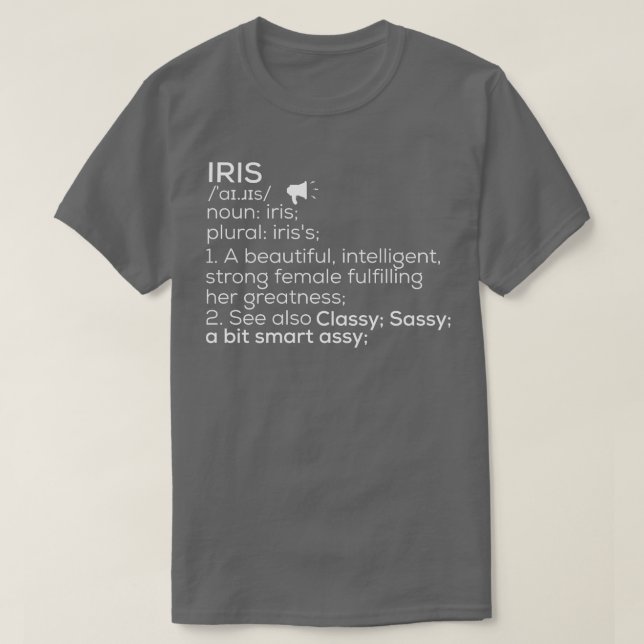 Camiseta Iris Denominação Iris Definição Iris Denominação F (Frente do Design)