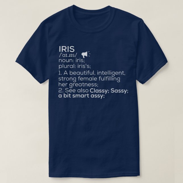 Camiseta Iris Denominação Iris Definição Iris Denominação F (Frente do Design)