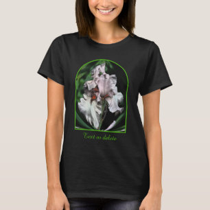 Camiseta Íris Floral Barbuda Personalizada Abstrata