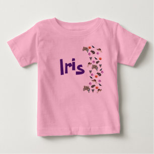 Camiseta Íris, Nome de Menina Com Vida Selvagem Australiana