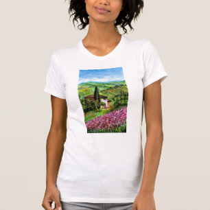 Camiseta IRIS NOS Campos da Flor Roxo Verde/TUSCANY