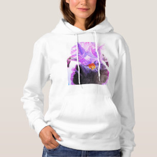 Camiseta Íris Roxa Flor Floral Aquarela Aniversário