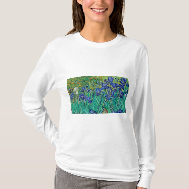 Camiseta Irises by Vincent van Gogh (Frente)