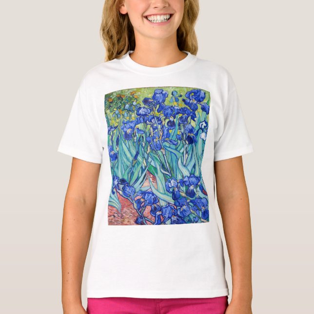Camiseta Irises Vincent van Gogh (Frente)