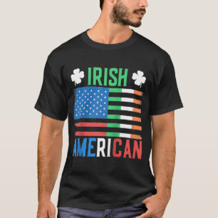 Camiseta Irish American Dia de São Patrício Ireland Green T