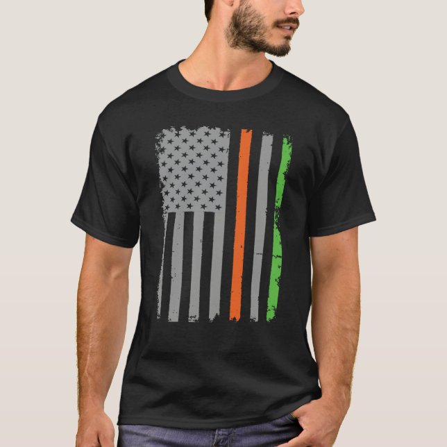 Camiseta Irish American Flag (Frente)