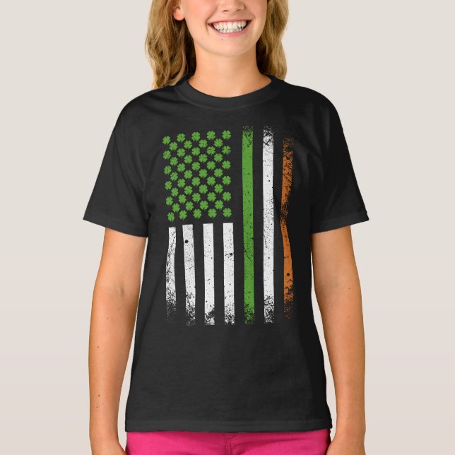 Camiseta Irish American Flag Ireland (Frente)