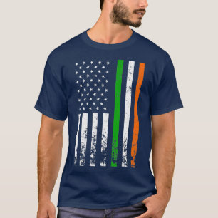 Camiseta Irish American Flag Ireland Flag DIA DE SÃO PATR