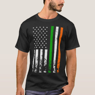 Camiseta Irish American Flag Ireland Flag DIA DE SÃO PATRÍC