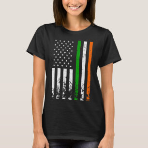 Camiseta Irish American Flag Ireland Flag DIA DE SÃO PATRÍC