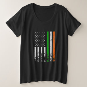 Camiseta Irish American Flag Ireland Flag DIA DE SÃO PATRÍC