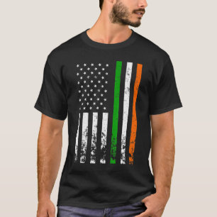 Camiseta Irish American Flag Ireland Flag DIA DE SÃO PATRÍC