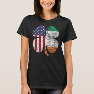 Camiseta Irish American Flag Ireland Flag DIA DE SÃO PATRÍC