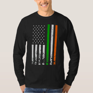 Camiseta Irish American Flag Ireland Flag Men Women Rua Pat