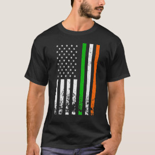 Camiseta Irish American Flag Ireland Flag Men Women Rua Pat