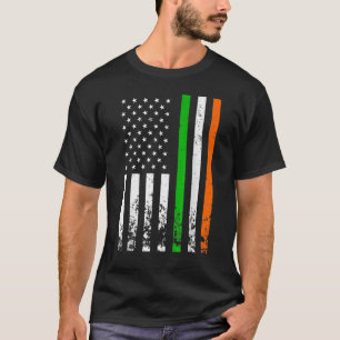 Camiseta Irish American Flag Ireland Flag Men Women Rua Pat