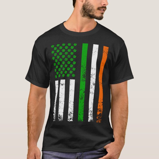 Camiseta Irish American Flag Ireland Flag  St Patrick s Day (Frente)