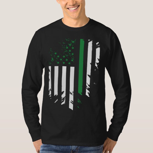 Camiseta Irish American Flag St Patrick s Day (Frente)