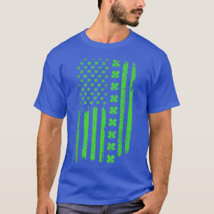 Camiseta Irish American Shamrock Flag St Patricks Paddy Pat