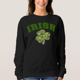 Camiseta IRISH, Bonito São Patrício Quatro Folhas de Folha