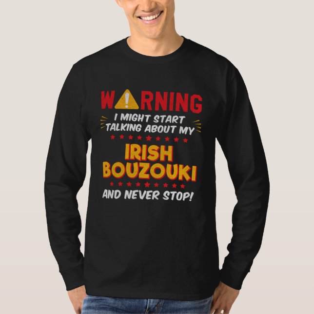 Camiseta Irish Bouzouki Joke Graphic (Frente)