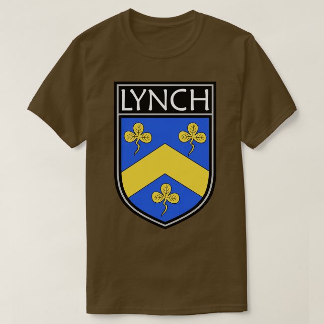Camiseta Irish Clan Crest Lynch (Frente do Design)