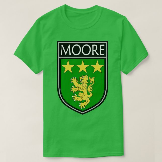 Camiseta Irish Clan Crest Moore (Frente do Design)