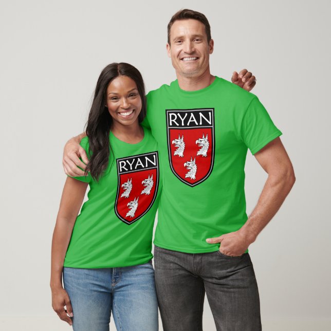 Camiseta Irish Clan Crest - Ryan (Unissex)