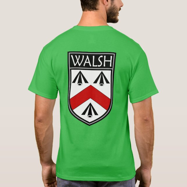 Camiseta Irish Clan Crest - Walsh (Verso)