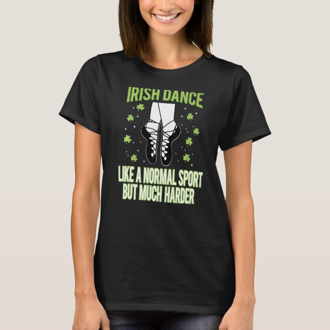 Camiseta Irish Dance como uma Rua de dança divertida de esp (Frente)
