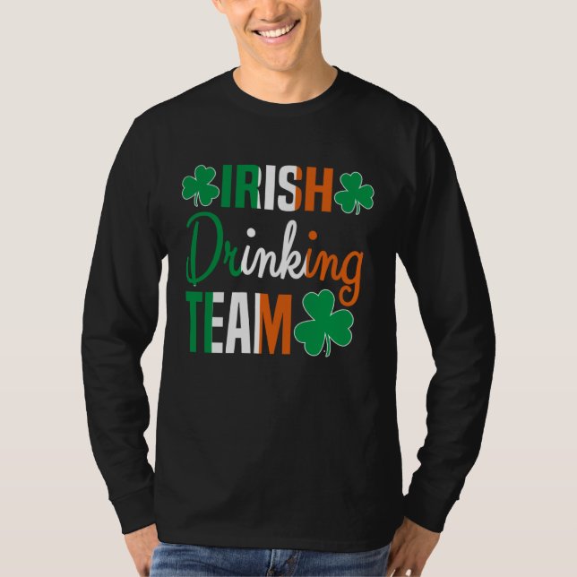 Camiseta Irish Drinking Team St Patricks Day Beer Drinking  (Frente)