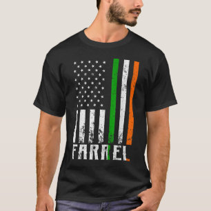 Camiseta Irish FARREL Family American Flag Irlanda Flag