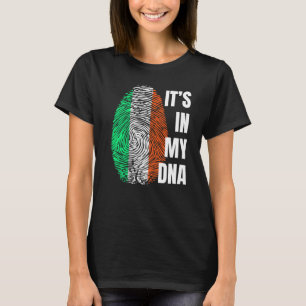 Camiseta Irish Flag Dna Fingerprint Ireland Rua S Da