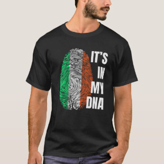 Camiseta Irish Flag DNA Fingerprint Irlanda Rua Da de Patri