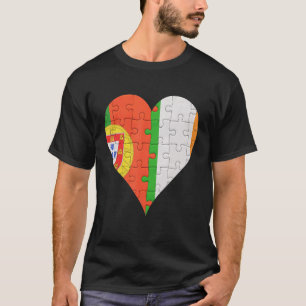 Camiseta Irish Flag Heart 1 português
