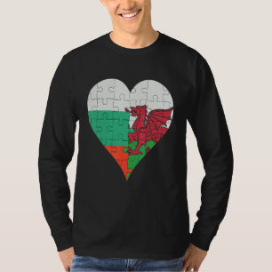 Camiseta Irish Flag Heart da Bulgária