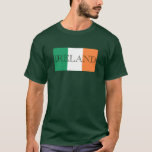 Camiseta Irish Flag Ireland<br><div class="desc">Irish Flag Ireland Mens Basic TShirt Design © Trinkets and Things 2017 - AHP Design. Todos os Direitos Reservados.</div>
