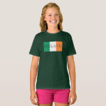 Camiseta Irish Flag Ireland gcnt<br><div class="desc">Irish Flag Ireland Girls Tagless TShirt Design © Trinkets and Things 2017 - AHP Design. Todos os Direitos Reservados.</div>