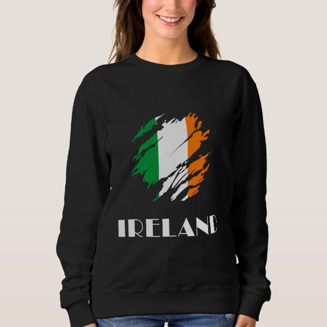 Camiseta Irish Flag Pride Irish Roots Scratch Heritage (Frente)
