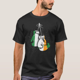 Camiseta Irish Flag Shamrock Irish Boxer Glove Boxer K