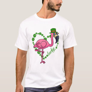 Camiseta Irish Flamingo Green Saint Patrick Day 2022 Lucky