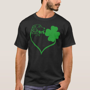 Camiseta Irish Golden Retriever Face Shamrock St Patricks D