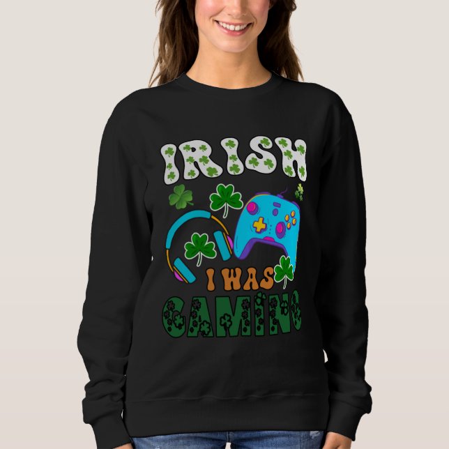 Camiseta Irish I was gaming St Patricks  1 (Frente)