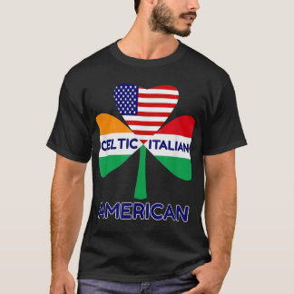 Camiseta Irish Italiana Flag E Celular American Shamrock Pr